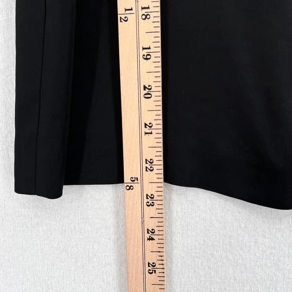 FILIPPA K Short Sleeve Satin Top Womens Small Black Round Neck Minimalist - Picture 15 of 15